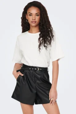 Only Onheidi Faux eather hort Otw | Shorts