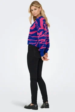 Onlhilla Ls Jq Mix Box O-Neck Knt