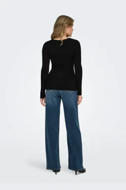 Only Onibi V-Neck Rib Pepu Cc Knt | Sticka