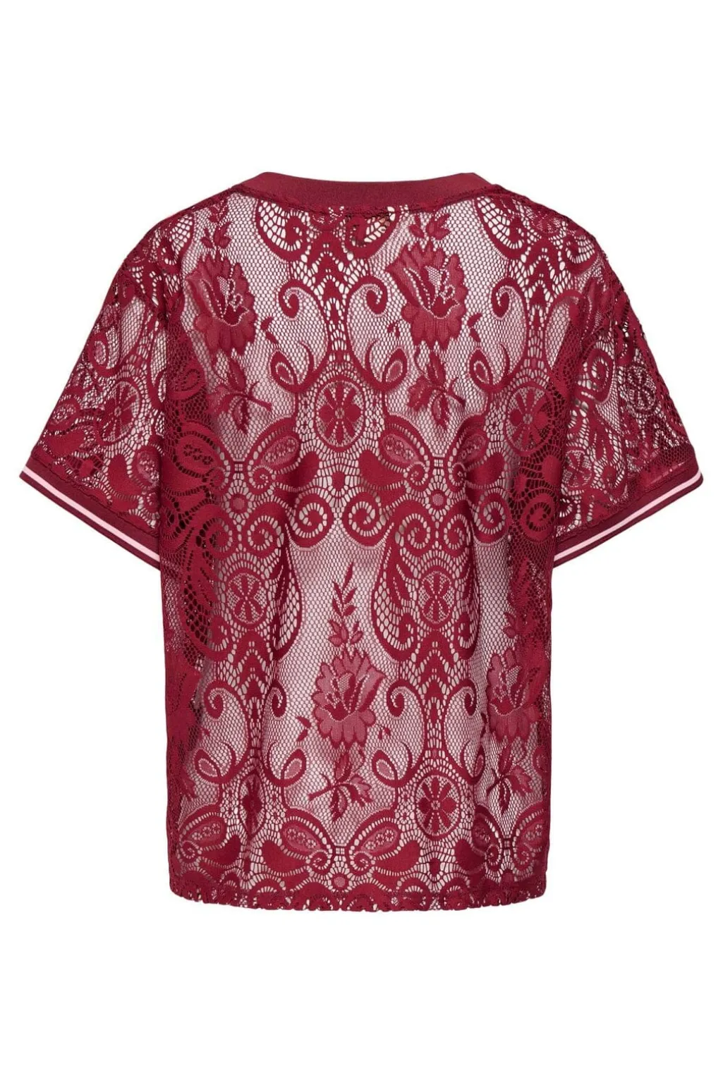 Onljules S/S V-Neck Lace Top