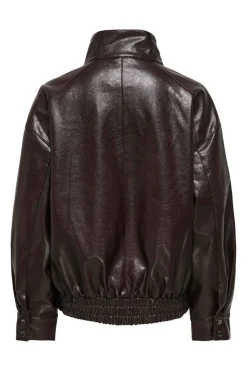 Onljulia Faux Leather Ovz. Bomber