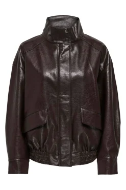 Onljulia Faux Leather Ovz. Bomber
