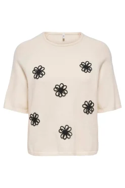 Only Onkatia O-Neck Detai Knt | Sticka