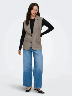 Onllinda S/L Mel Oversize Waistcoat Tlr