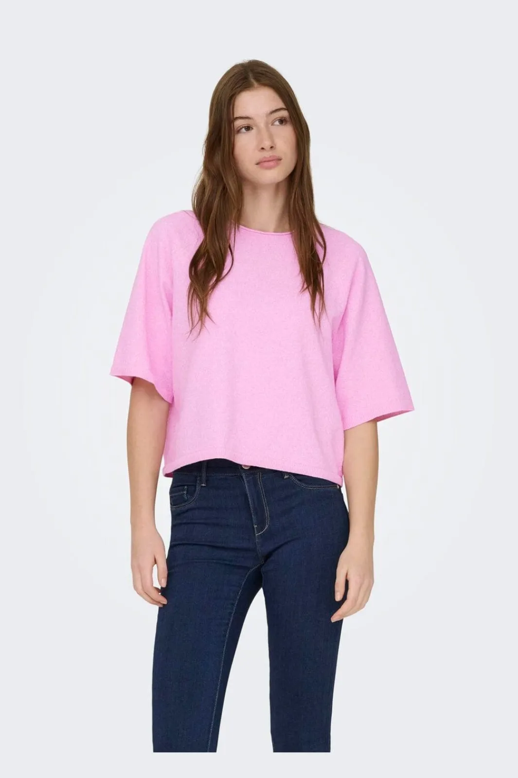 Only Onoya 2/4 O-Neck Knt | Sticka