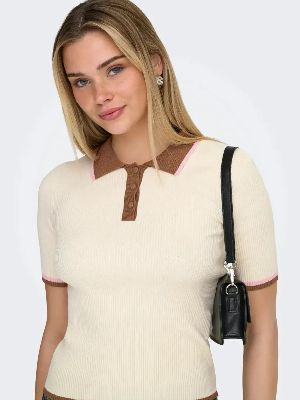 Onlmeddi Life Ss Contrast Polo Cc Knt