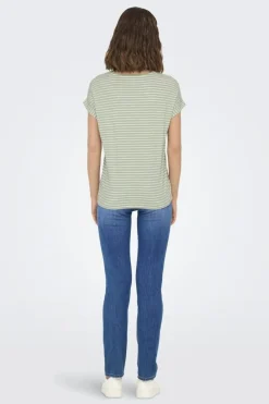Only Onoter tripe / O-Neck Top | T-Shirts & Toppar