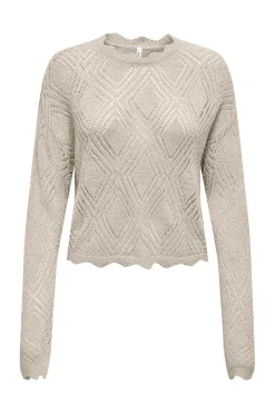 Onlpamela Ls Struct Pullover Cc Knt