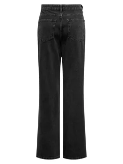 Only Onlsilje Straight Wide Blk | Jeans, Leggings & Byxor