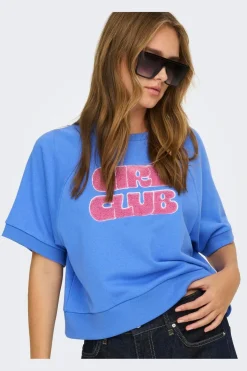 Only Onina / O-Neck Terry Eb wt | Träningsoveraller & Comfy Wear