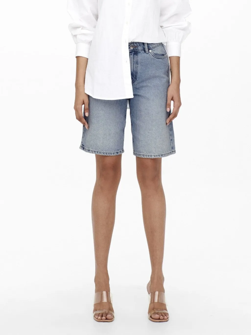 Onlsonny hw wide dnm shorts