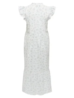 Onltea-Idris S/L Frill Tape Dress