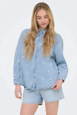 Only Onvera Daiy Eb hirt Qyt | Blusar & Skjortor