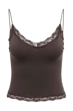 Only Onlvicky Lace Seamless Cropped Top | Nattkläder & Underkläder|T-Shirts & Toppar