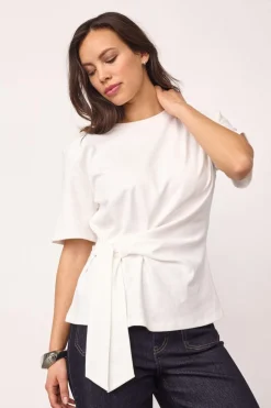 Co´Couture Orianecc Peat Tie Tee 500096 | T-Shirts & Toppar