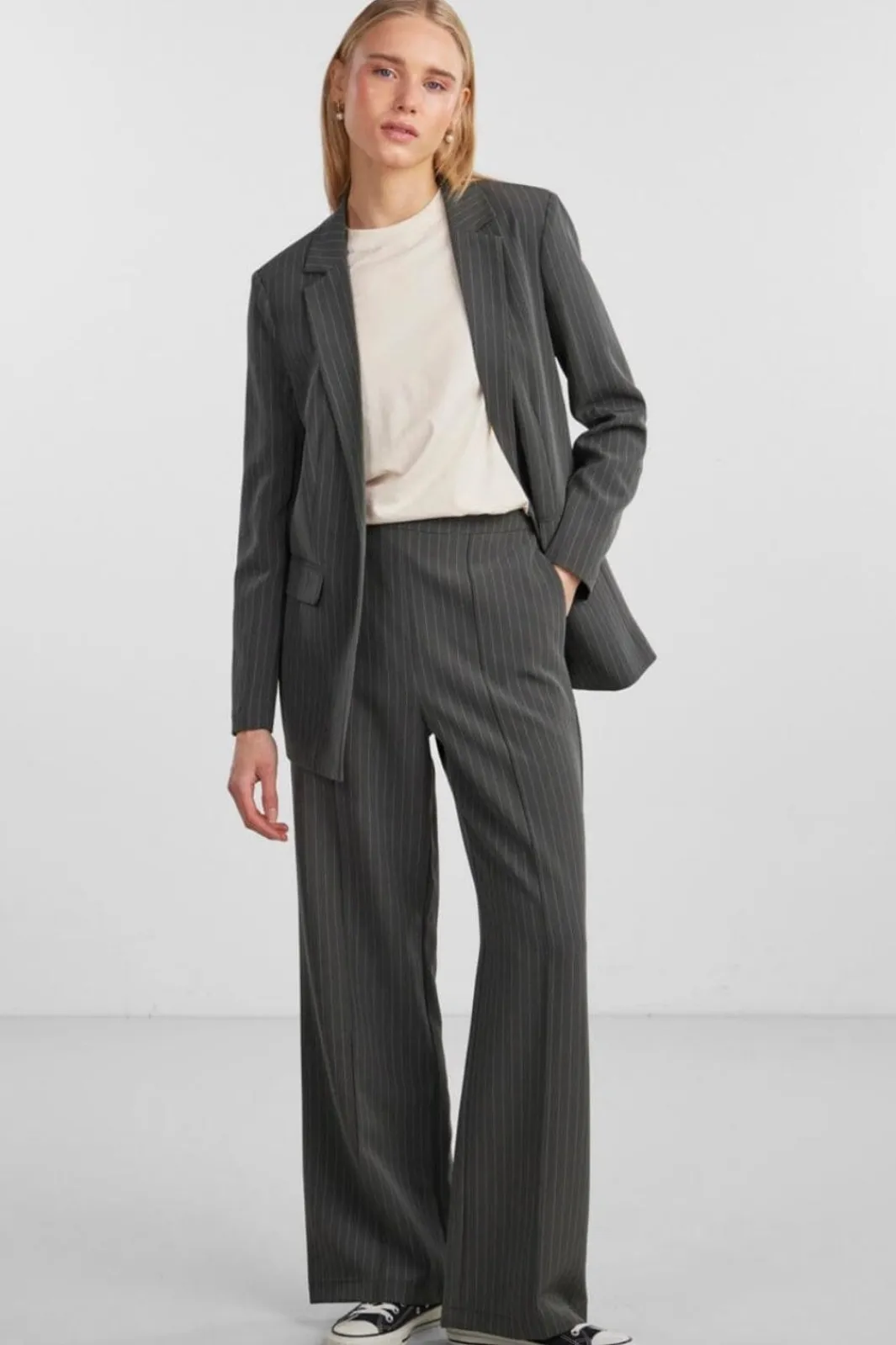 Pieces Pcboy Wide triped Pant | Jeans, Leggings & Byxor