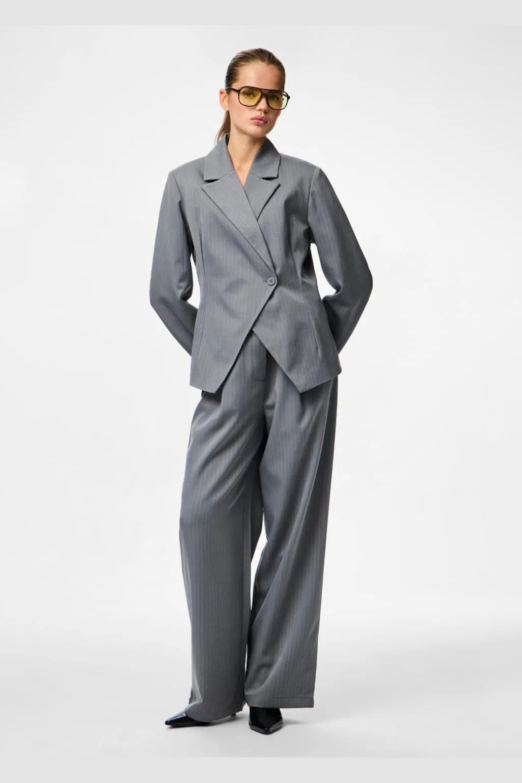 Pcfalka Pinstriped Tie Pants