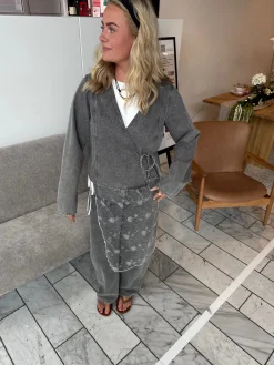 Pieces Pcfenna Deni Wrap hirt Fy | Blusar & Skjortor