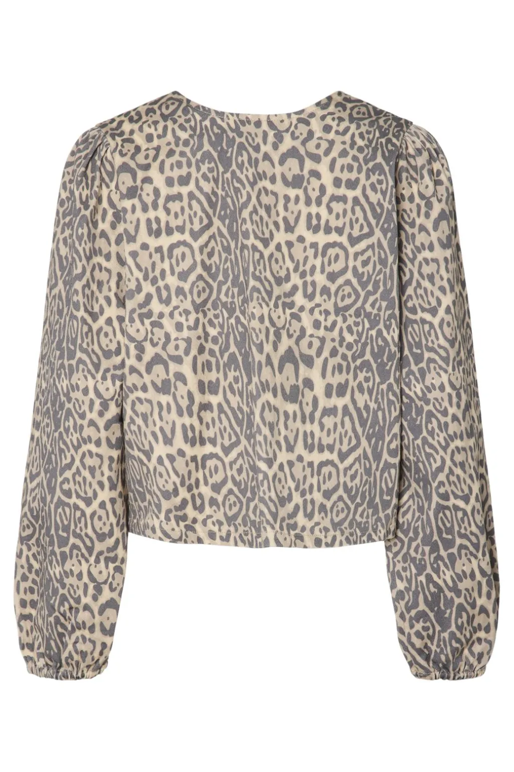 Pcfia Ls Denim Revisible Tie Top Fsy