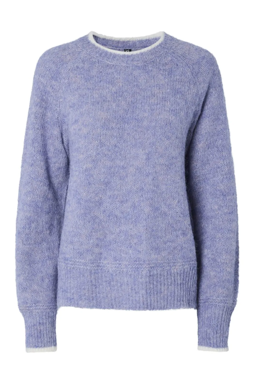 Pieces Pcivy O-Neck Contrat Knit | Sticka