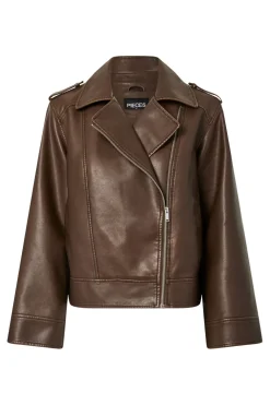 Pcjosie Coated Biker Jacket