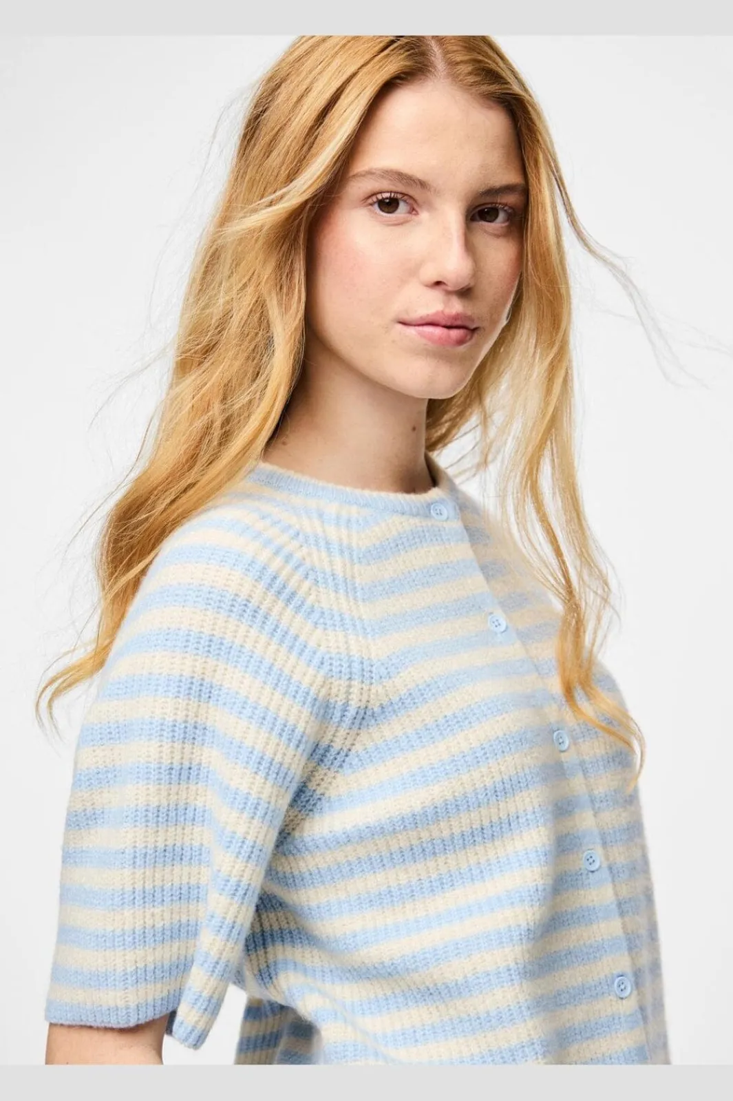 Pieces Pcaou O-Neck tripe Cardigan Pwp | Amningsvänliga Kläder|Cardigans