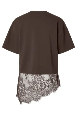 Pcmave Ss Lace T-Shirt Dm