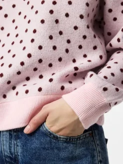 Pcnancy Ls O-Neck Dot Knit