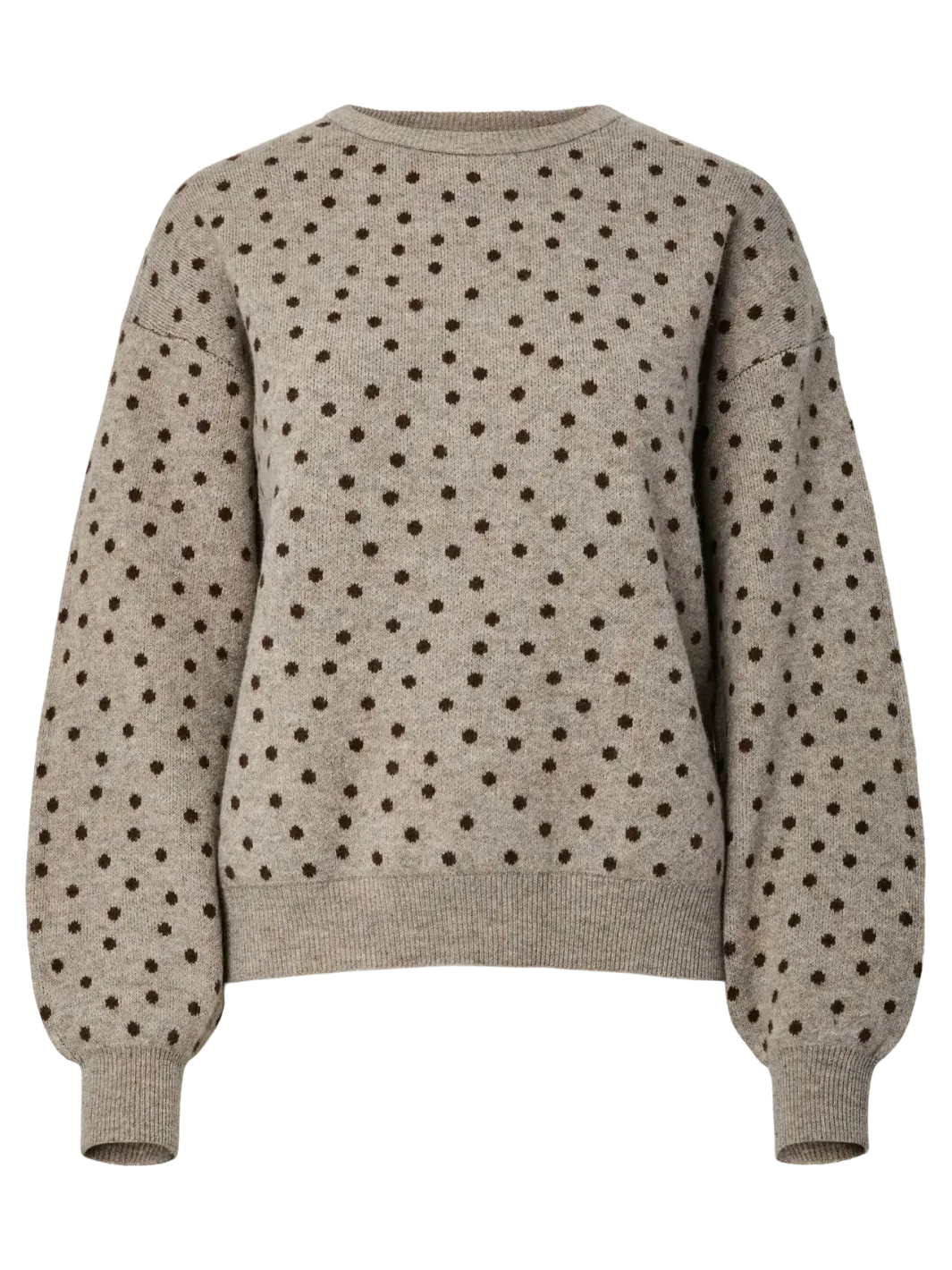 Pieces Pcnancy O-Neck Dot Knit | Sticka