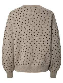 Pieces Pcnancy O-Neck Dot Knit | Sticka