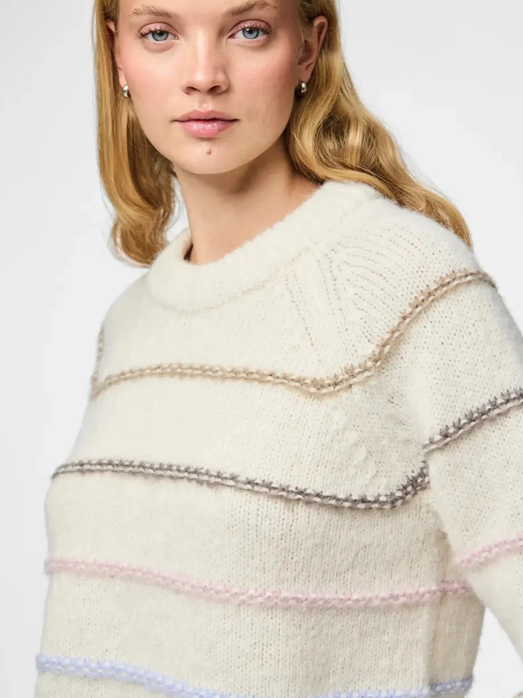 Pcnelia Ls O-Neck Knit
