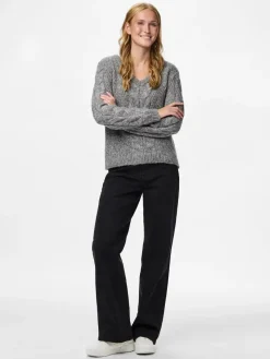 Pieces Pcnina V-Neck Knit | Sticka