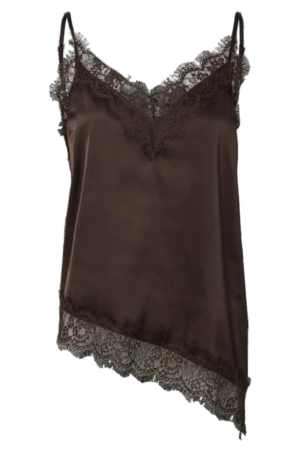 Pcnomi Strap Satin Lace Top