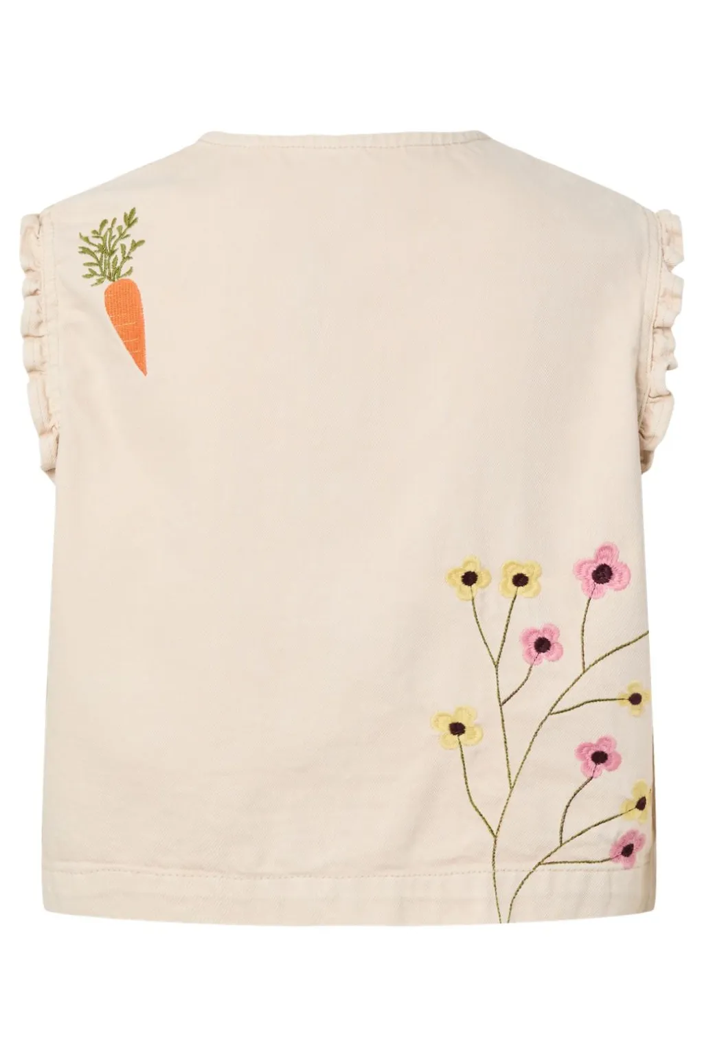 Pcpalma Sl Frill Denim Top