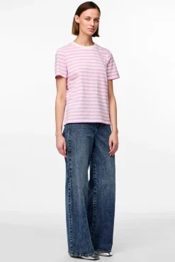 Pieces Pcria Tee tripe | T-Shirts & Toppar