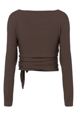 Pcroya Ballerina Ls Wrap Top