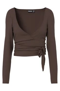 Pcroya Ballerina Ls Wrap Top
