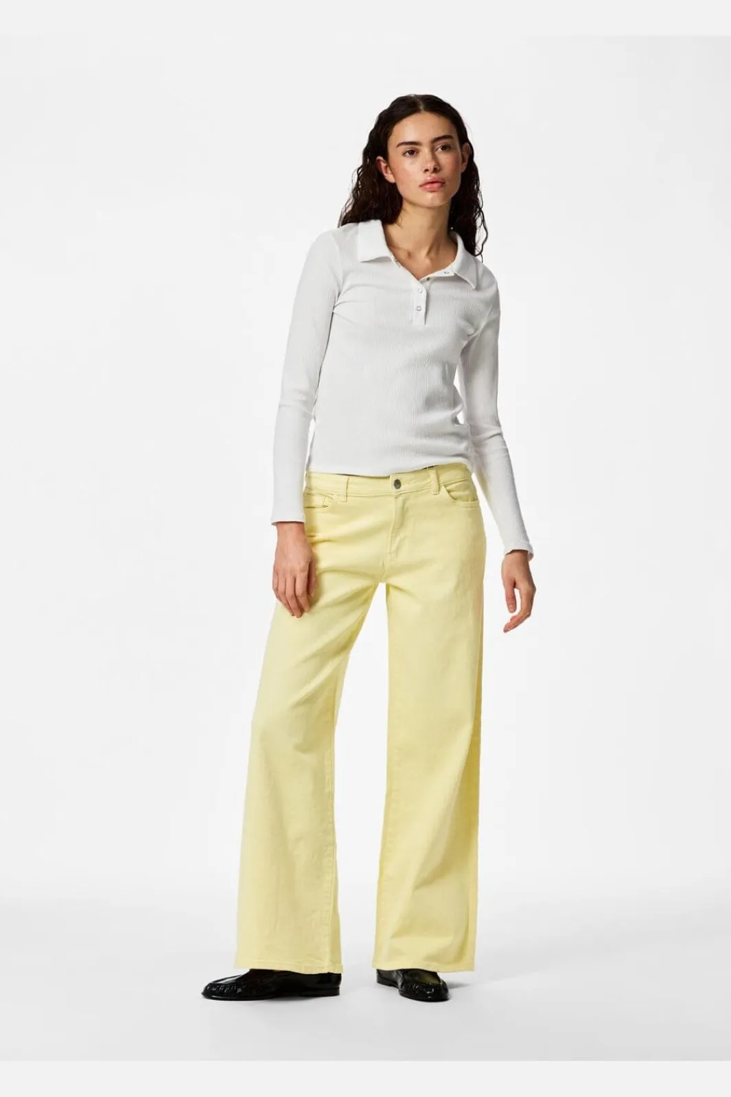 Pieces Pcselma Lw Wide Colored Jeans | Jeans, Leggings & Byxor