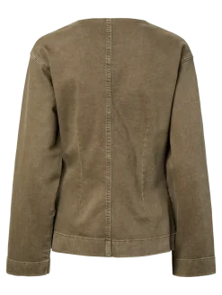 Pcsilke Ls Col Denim Shirt