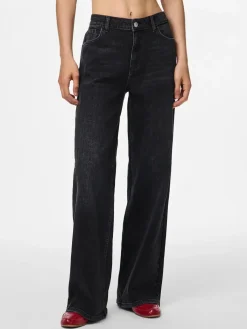 Pcsilke Wide Jeans Bl