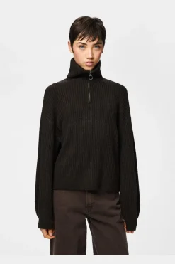 Pieces Pciy Haf Zip Knit | Sticka