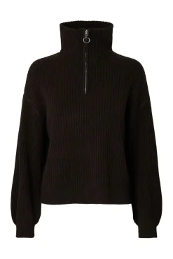 Pieces Pciy Haf Zip Knit | Sticka