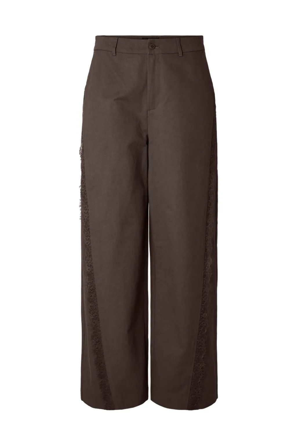 Pctea Lace Detail Wide Pant