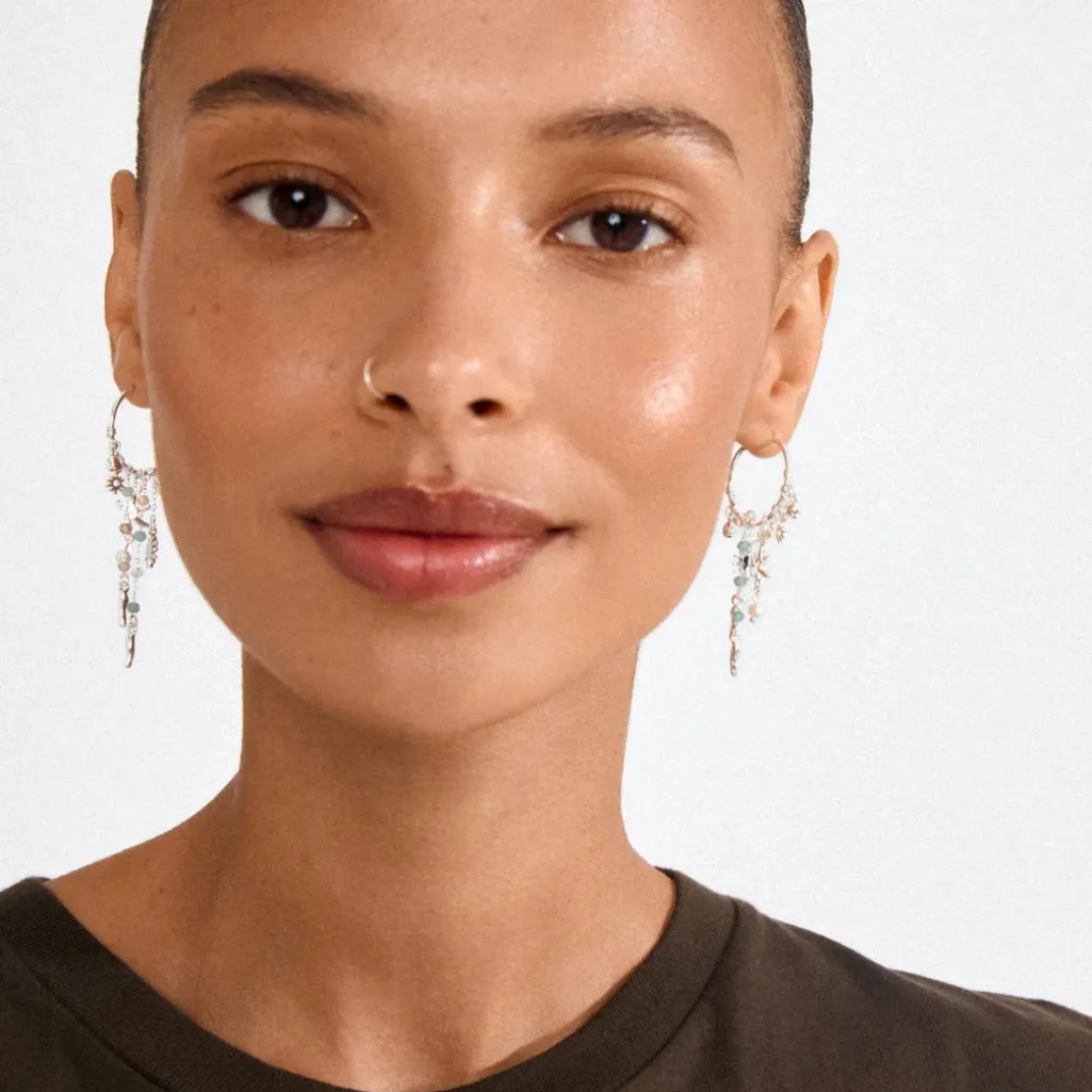 Pgprism Hoop Earrings Silver-plated 132626023