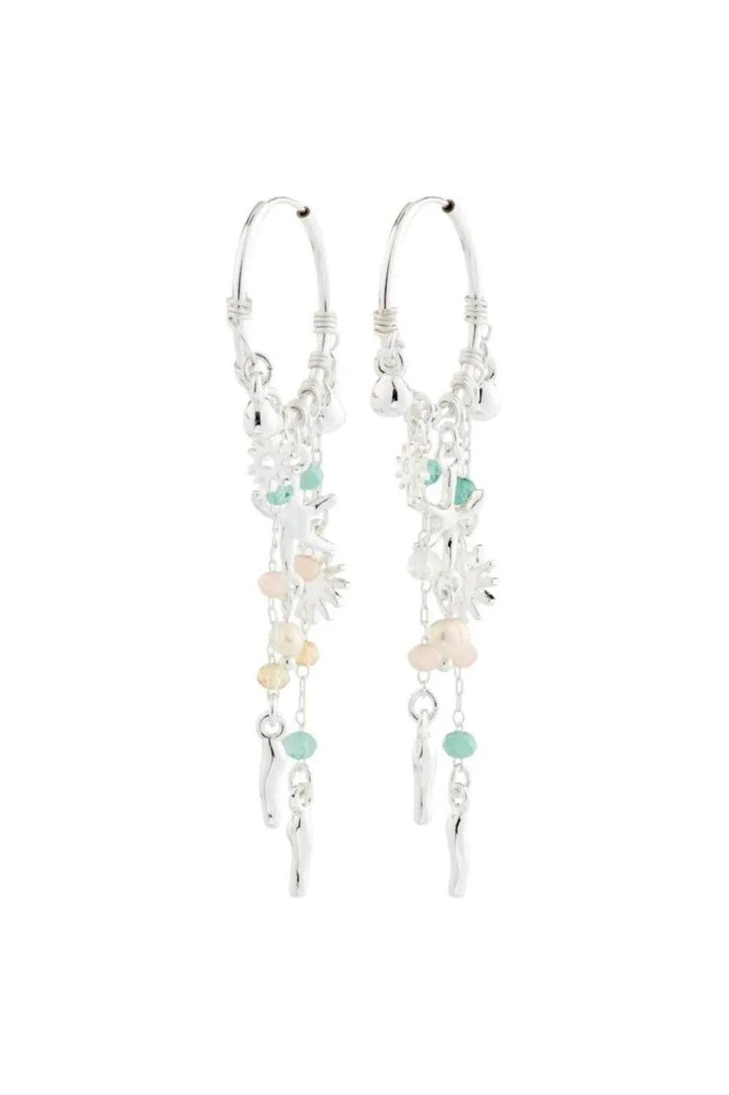 Pgprism Hoop Earrings Silver-plated 132626023