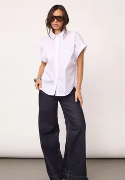 Poppycc Elastic Cuff Ss Shirt 500053
