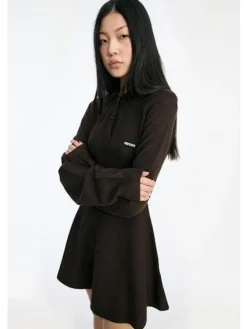 Rtslinky Knit Polo Dress 1154881667