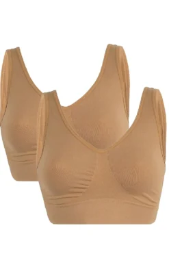Soft basic Sbhaily Bra top wide strap 2 pak | Nattkläder & Underkläder