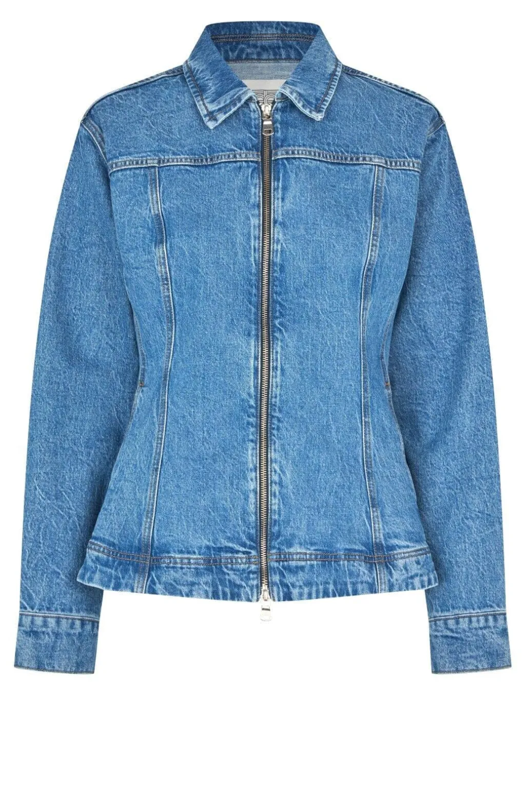 Sfbelton Peplum Denim Jacket 60444