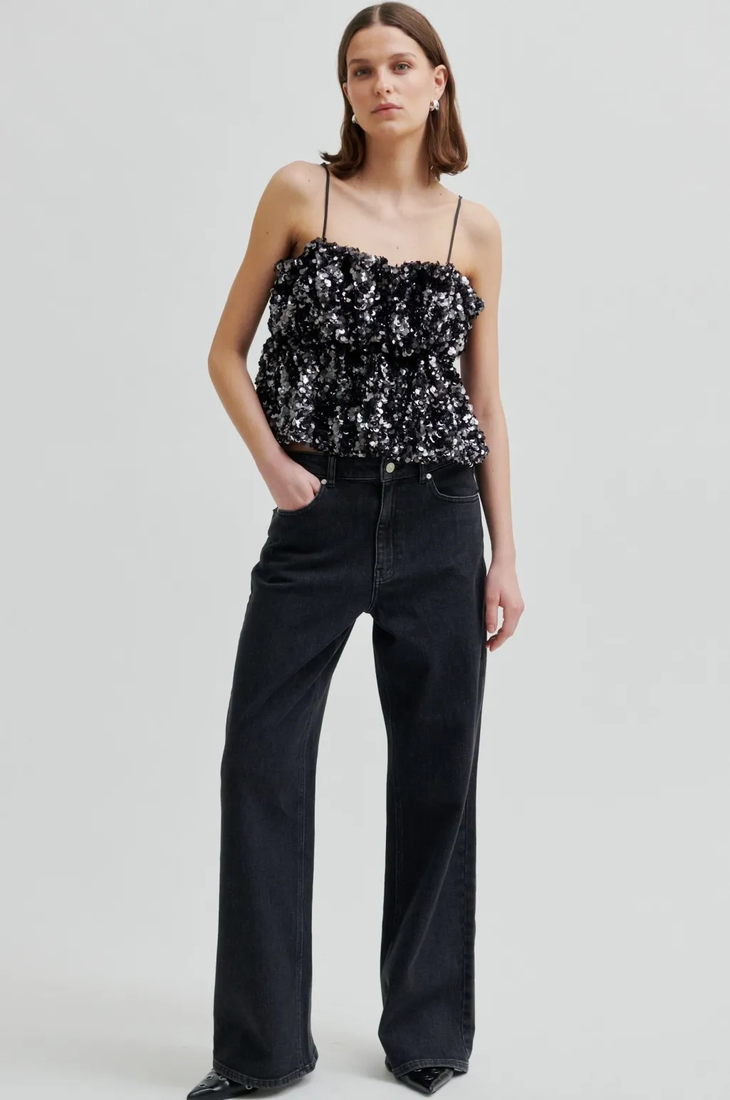 Sfshiny Strap Top 60229